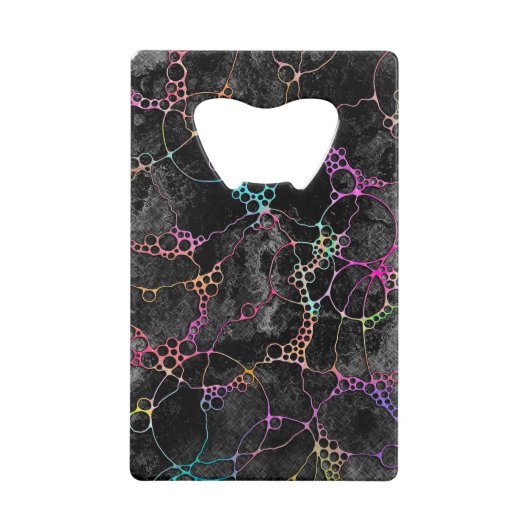 手とデジタル絵を描パターン41 + 44 クレジットカード栓抜き (正面)