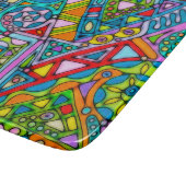 手とデジタル絵を描パターン53 カッティングボード (角)