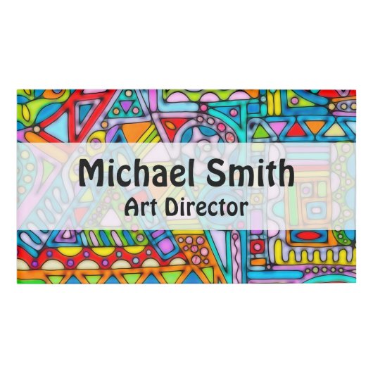 手とデジタル絵を描パターン53 名札 (正面)