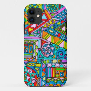 手とデジタル絵を描パターン53 iPhone 11 ケース