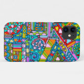 手とデジタル絵を描パターン53 Case-Mate iPhoneケース (裏面(横))