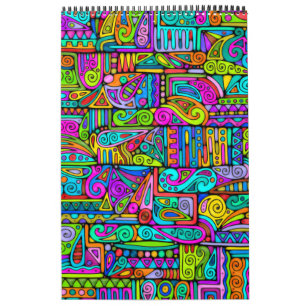 手とデジタル絵を描パターン5 カレンダー