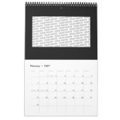 手とデジタル絵を描パターン5 カレンダー (2月 2027)