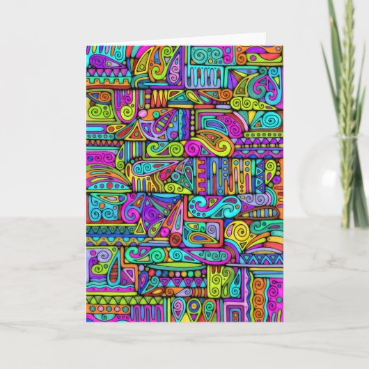手とデジタル絵を描パターン5 カード (正面)