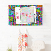 手とデジタル絵を描パターン5 横断幕 (インサイチュ)