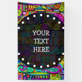 手とデジタル絵を描パターン5 横断幕