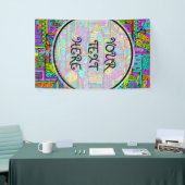 手とデジタル絵を描パターン5 横断幕 (トレードショー)