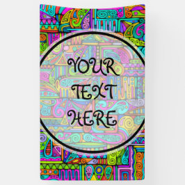 手とデジタル絵を描パターン5 横断幕