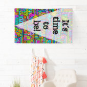 手とデジタル絵を描パターン5 横断幕 (インサイチュ)