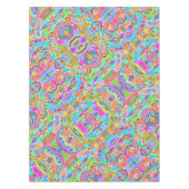 手とデジタル絵を描パターン7 テーブルクロス (正面)