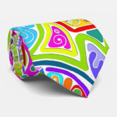 手とデジタル絵を描パターン7 ネクタイ (ロール)