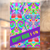 手とデジタル絵を描パターンArt 22 ウィンドウサイン (シート2)