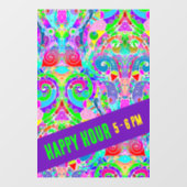 手とデジタル絵を描パターンArt 22 ウィンドウサイン (シート)