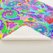 手とデジタル絵を描パターンArt 22 シェルパブランケット (3/4)