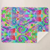 手とデジタル絵を描パターンArt 22 シェルパブランケット (正面(横))