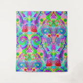 手とデジタル絵を描パターンArt 22 タペストリー (正面)