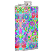 手とデジタル絵を描パターンArt 22 フラスク (右)