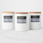 手とデジタル絵を描パターンArt 22 フードラベル (ボトル)