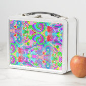 手とデジタル絵を描パターンArt 22 メタルランチボックス (インサイチュ)