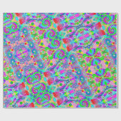 手とデジタル絵を描パターンArt 22 ラッピングペーパー (フラット)