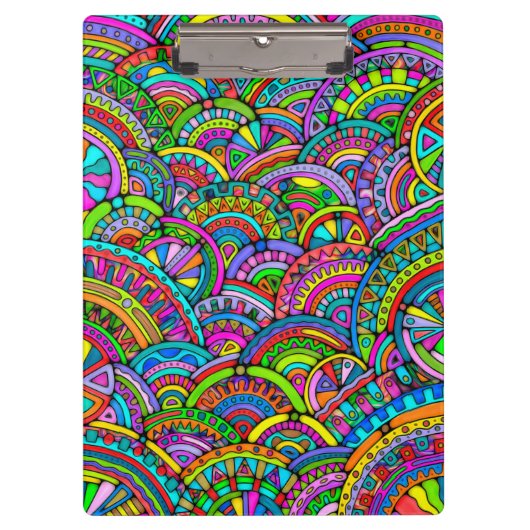 手とデジタル絵を描パターンArt 27 クリップボード (正面)