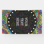 手とデジタル絵を描パターンArt 27 横断幕 (横)