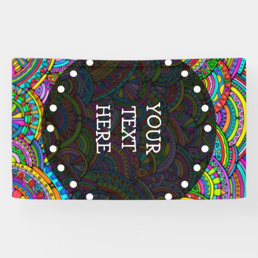 手とデジタル絵を描パターンArt 27 横断幕 (横)