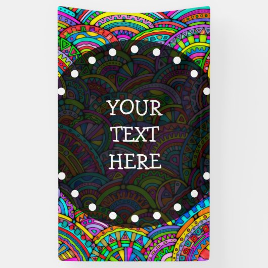 手とデジタル絵を描パターンArt 27 横断幕 (縦)