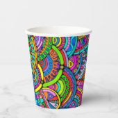 手とデジタル絵を描パターンArt 27 紙コップ (正面)