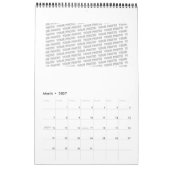 手とデジタル絵を描パターンArt 28 カレンダー (3月 2027)