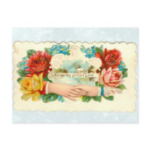 手とバラでダイカット