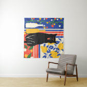 手とパターン タペストリー (インサイチュ(横))