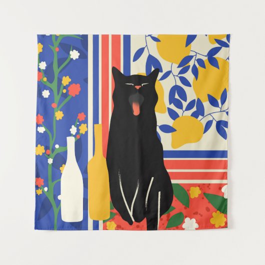 手とパターン タペストリー (正面)