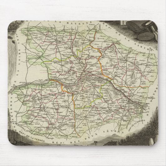 手とヤマネについて マウスパッド (正面)