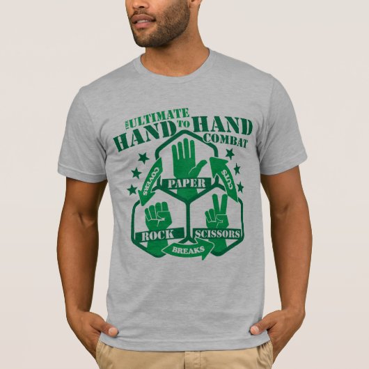 手と手の戦闘 Tシャツ (正面)