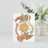 手と蛇オカルトはがき ポストカード (スタンド正面)