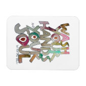 手と魂の冷蔵庫のマグネットを洗う マグネット (横)