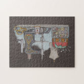 手によって動力を与えられるミシン ジグソーパズル (横)