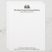 手によって動力を与えられるミシン レターヘッド (正面/裏面)