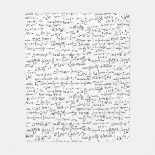 手によって書かれる数学の同等化// フリースブランケット