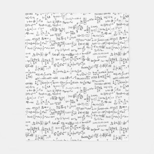 手によって書かれる数学の同等化// フリースブランケット (正面)