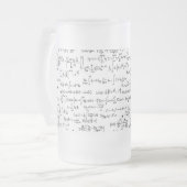 手によって書かれる数学の同等化// フロストグラスビールジョッキ (正面左)