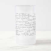手によって書かれる数学の同等化// フロストグラスビールジョッキ (中央)