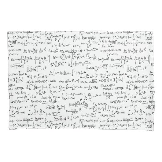 手によって書かれる数学の同等化// 枕カバー (正面)