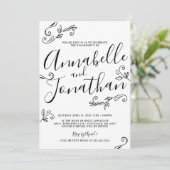 手によって書かれる書道は婚約パーティを残します 招待状 (スタンド正面)