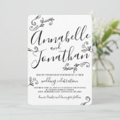 手によって書かれる書道は結婚式を残します 招待状 (スタンド正面)