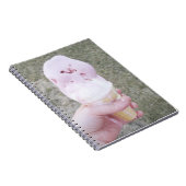 手にアイスクリームを溶かすノート ノートブック (右側)