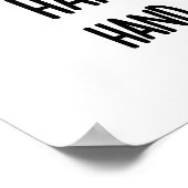 手にタコを押しおもしろいたい ポスター (角)