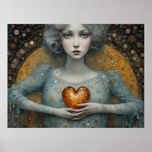 手にハートを持って ポスター (正面)