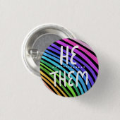 手に入れた虹カラフルを宣告する 缶バッジ (正面&裏面)